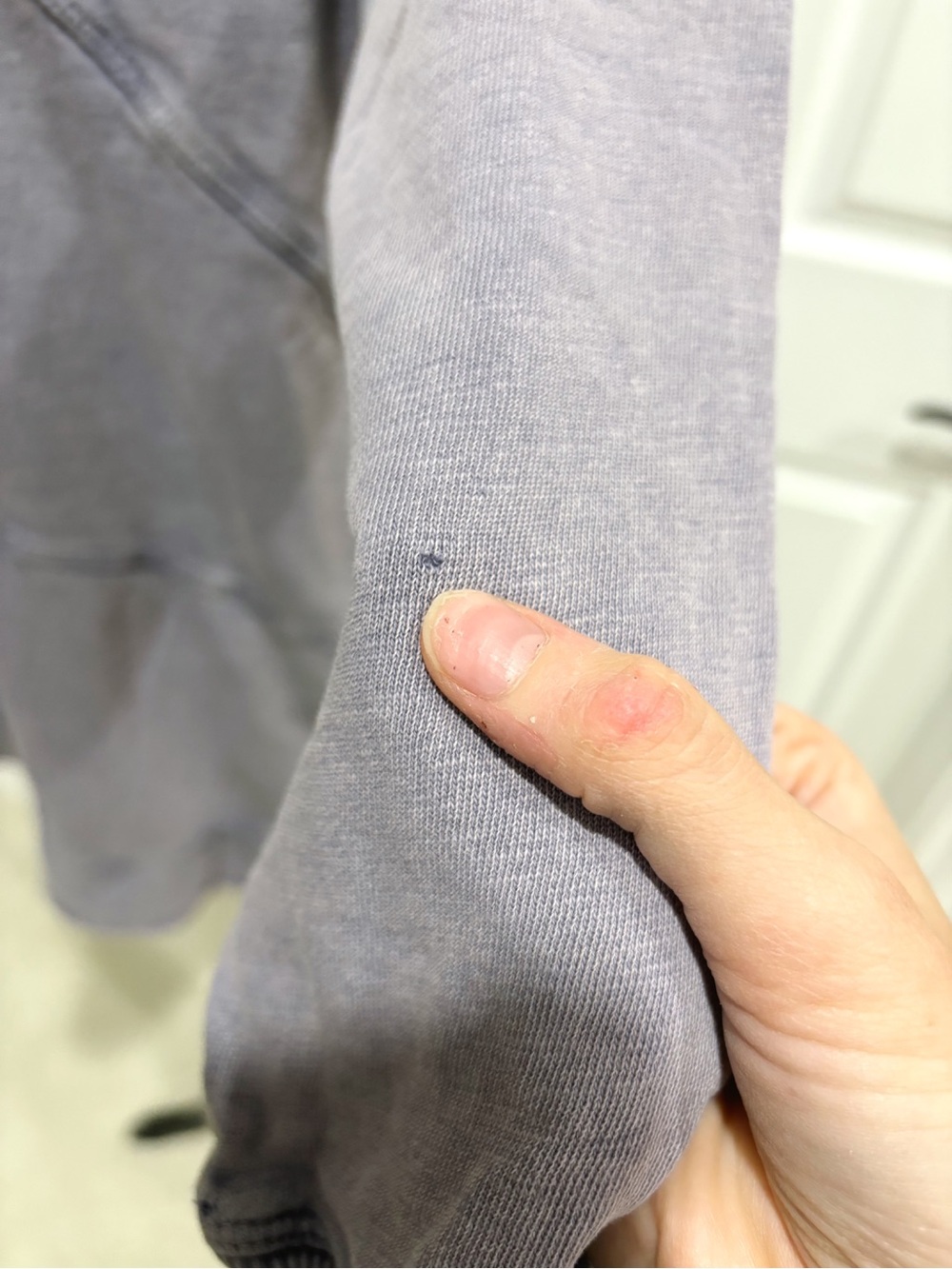 PILCRO by Anthropologie Washed Lavender Crossover Sweater Small - Picture 7 of 10